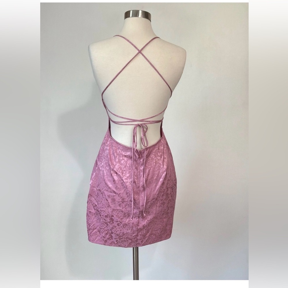 Resa Alex Mini Dress in Pink Rose Size Small - Picture 4 of 7